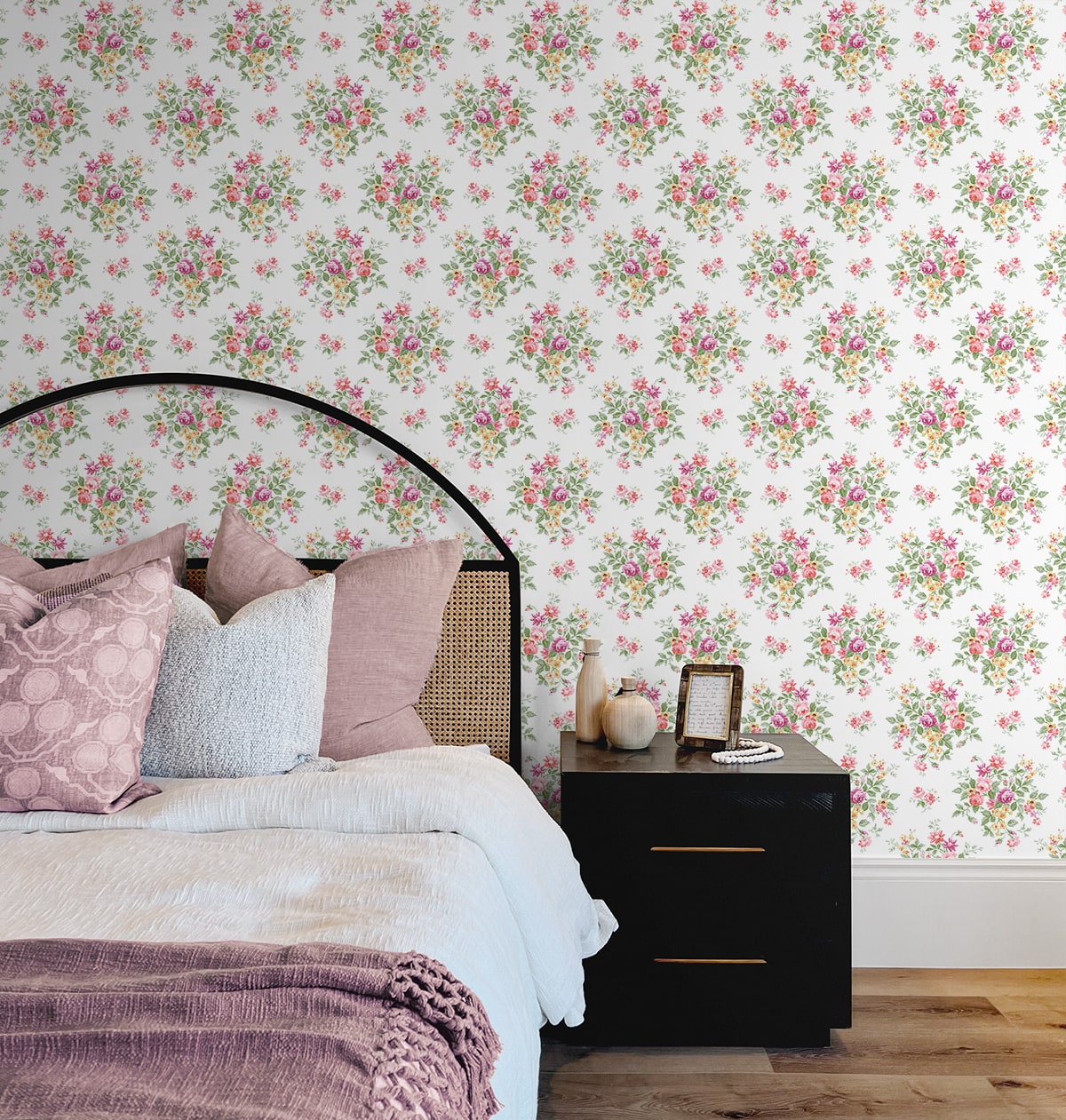 Floral Bunches Peel and Stick Removable Wallpaper