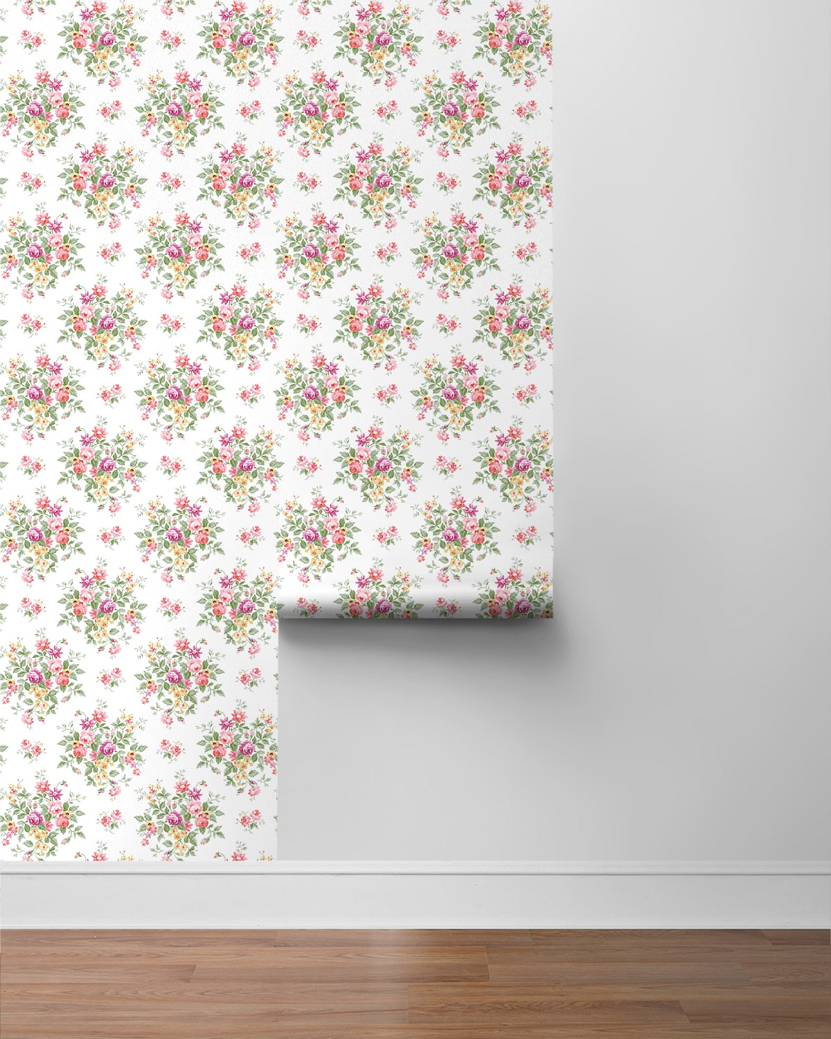 Floral Bunches Peel and Stick Removable Wallpaper