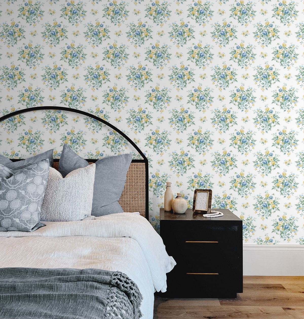 Floral Bunches Peel and Stick Removable Wallpaper