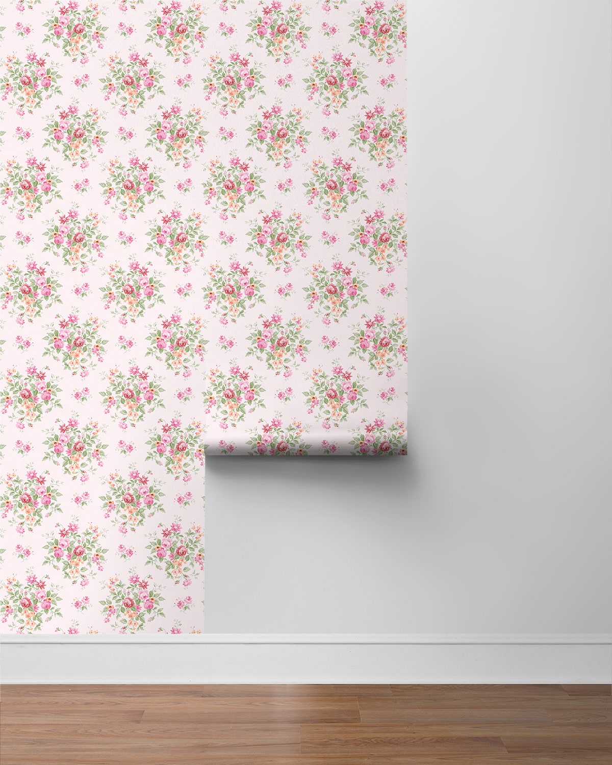 Floral Bunches Peel and Stick Removable Wallpaper