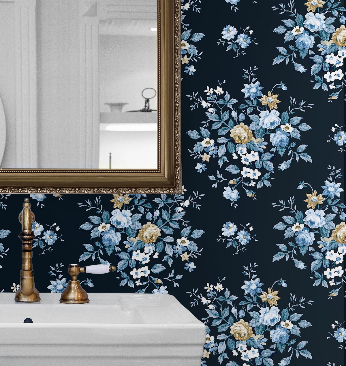 Floral Bunches Peel and Stick Removable Wallpaper