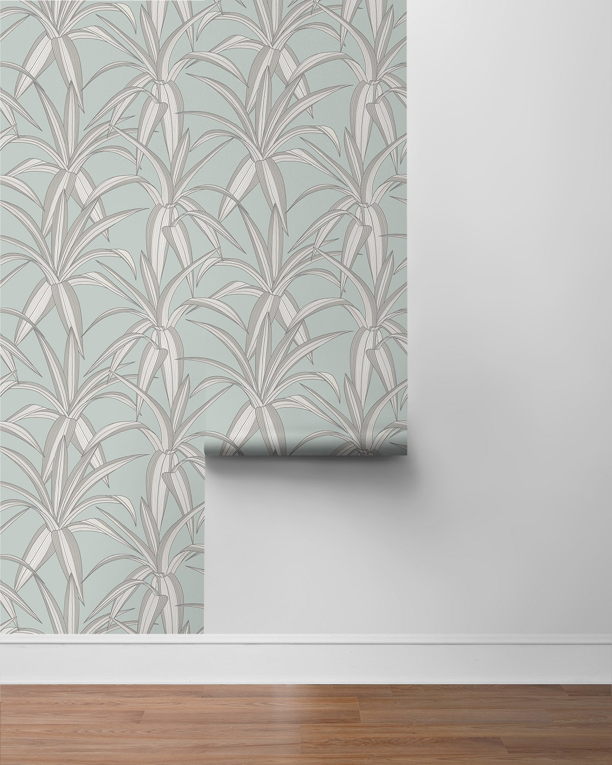 Tossed Cradle Plant Premium Peel and Stick Removable Wallpaper