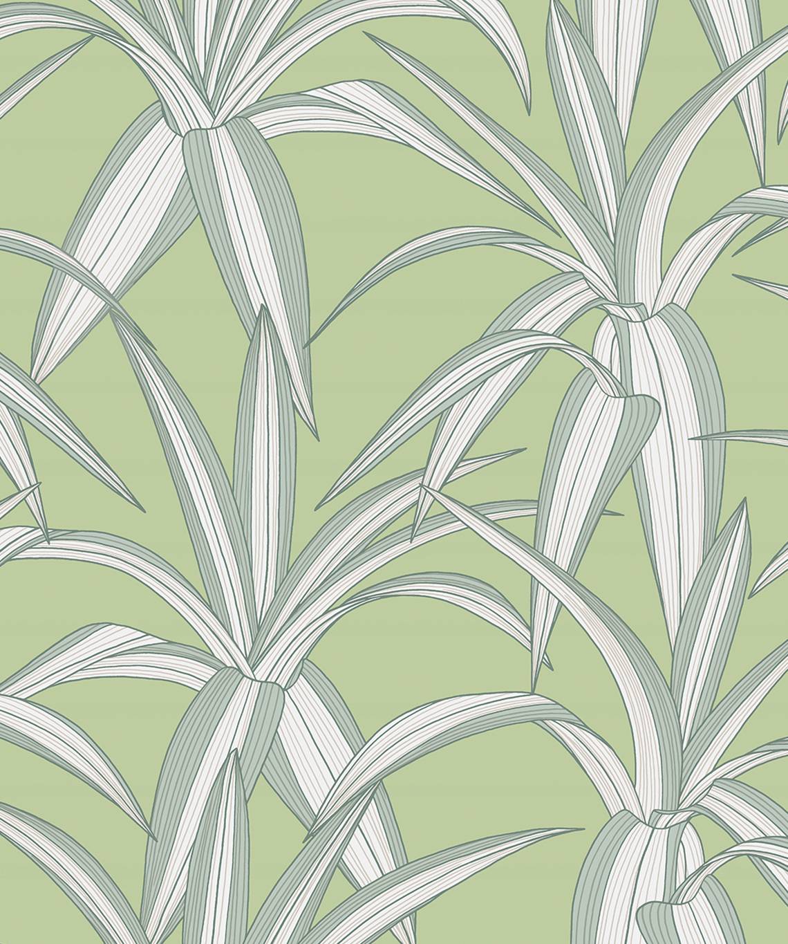 Tossed Cradle Plant Premium Peel and Stick Removable Wallpaper