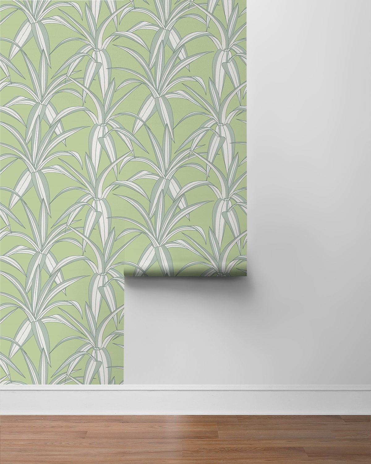 Tossed Cradle Plant Premium Peel and Stick Removable Wallpaper