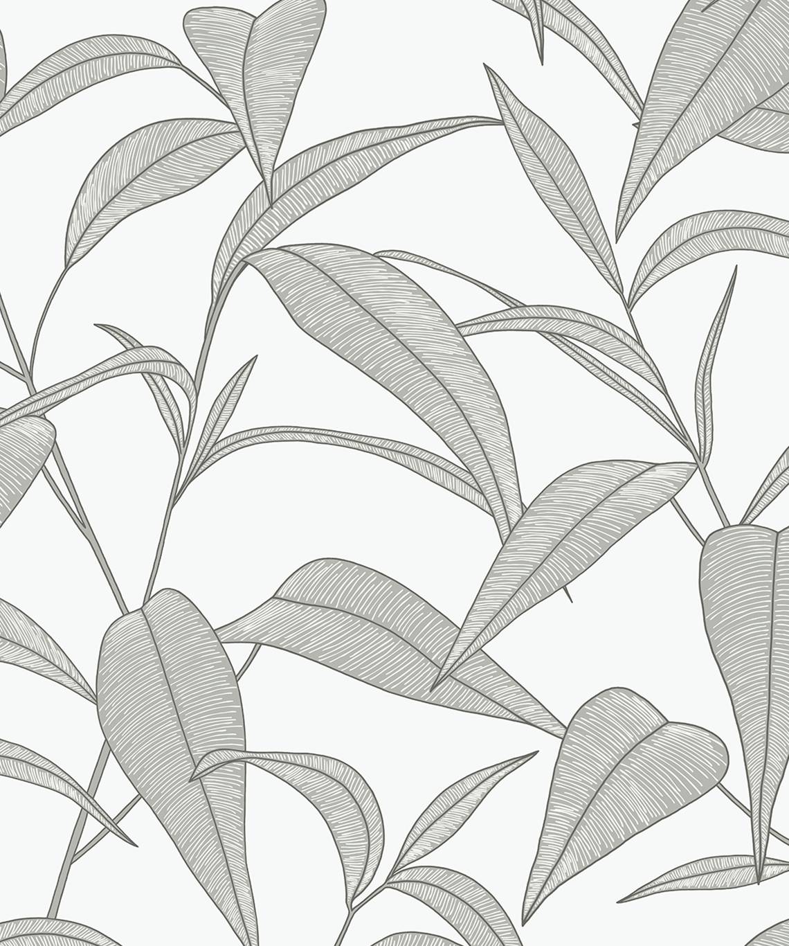 Pinstripe Leaf Trail Premium Peel and Stick Removable Wallpaper