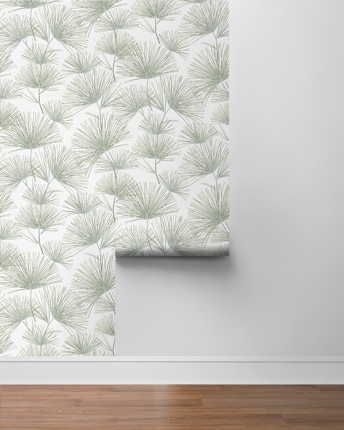 Pine Needles Botanical Premium Peel and Stick Removable Wallpaper