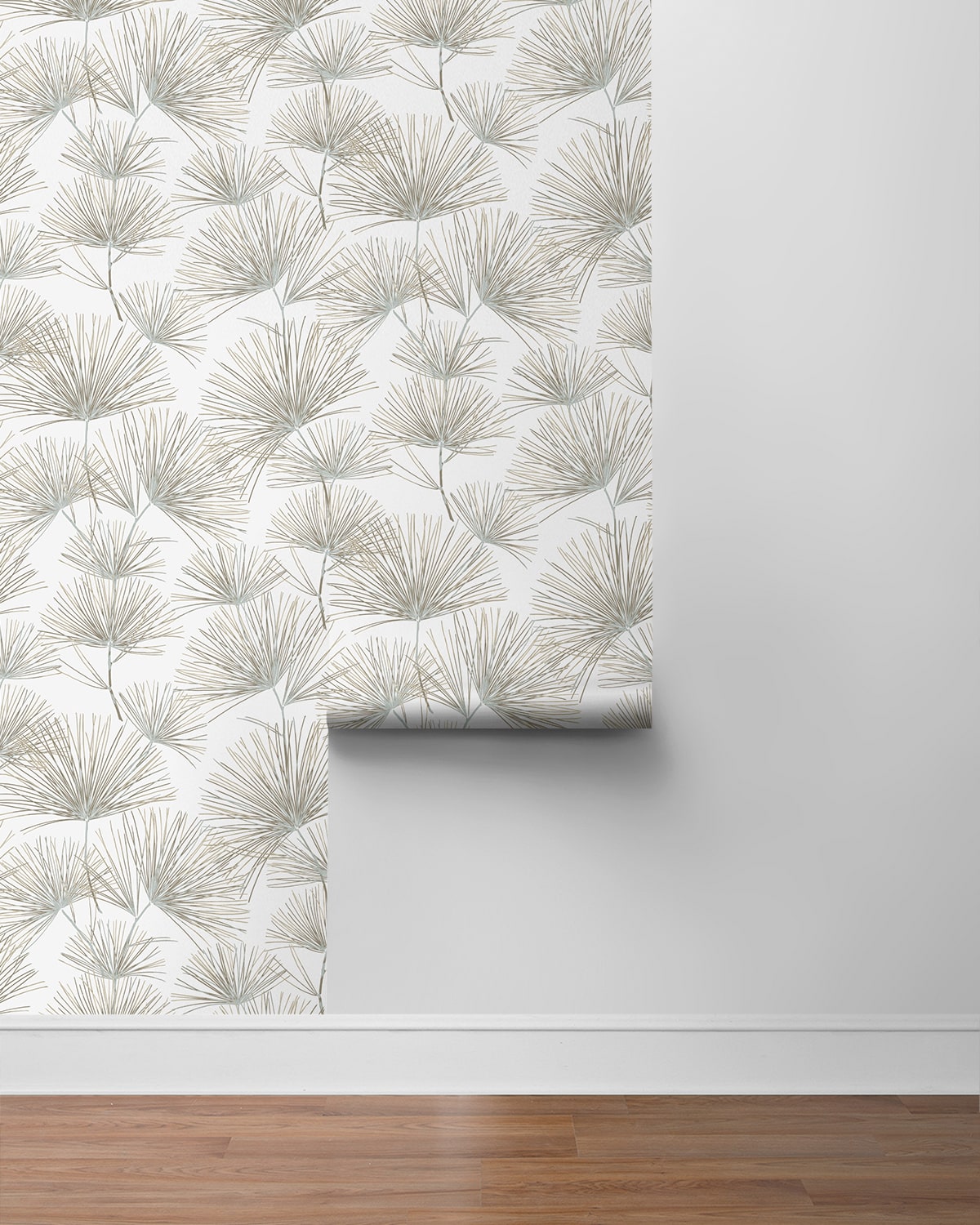 Pine Needles Botanical Premium Peel and Stick Removable Wallpaper