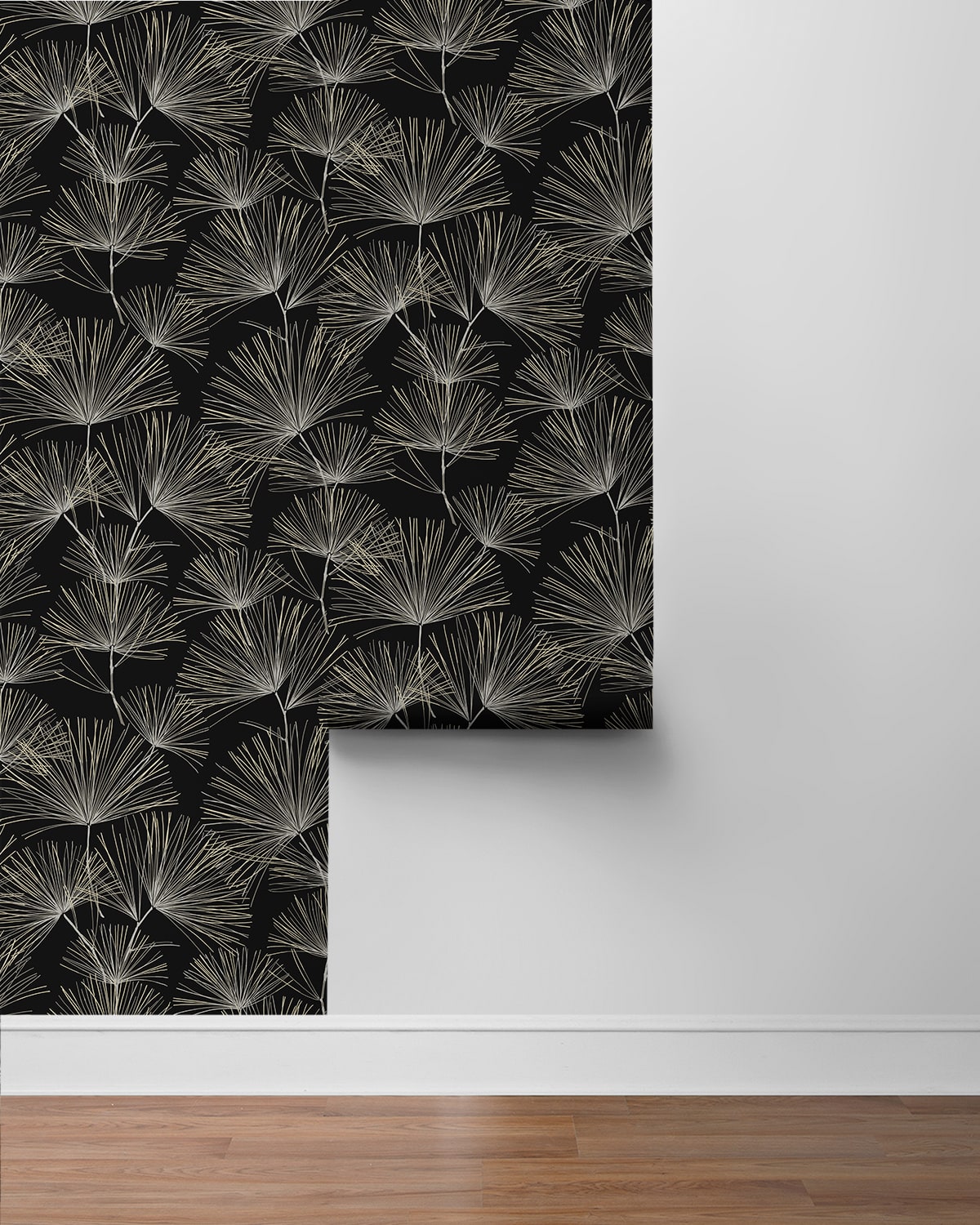 Pine Needles Botanical Premium Peel and Stick Removable Wallpaper