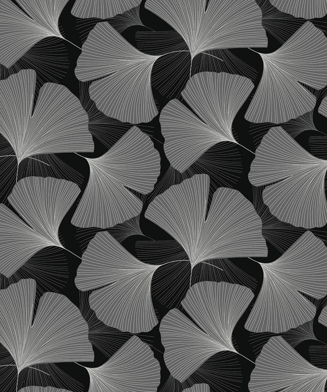 Tossed Ginkgo Leaf Premium Peel and Stick Removable Wallpaper