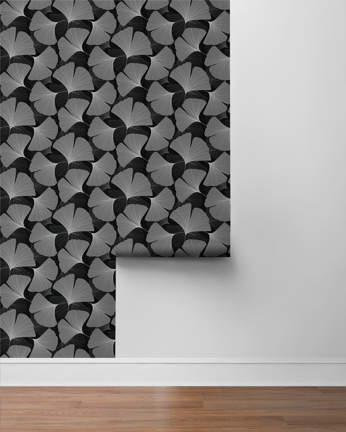 Tossed Ginkgo Leaf Premium Peel and Stick Removable Wallpaper