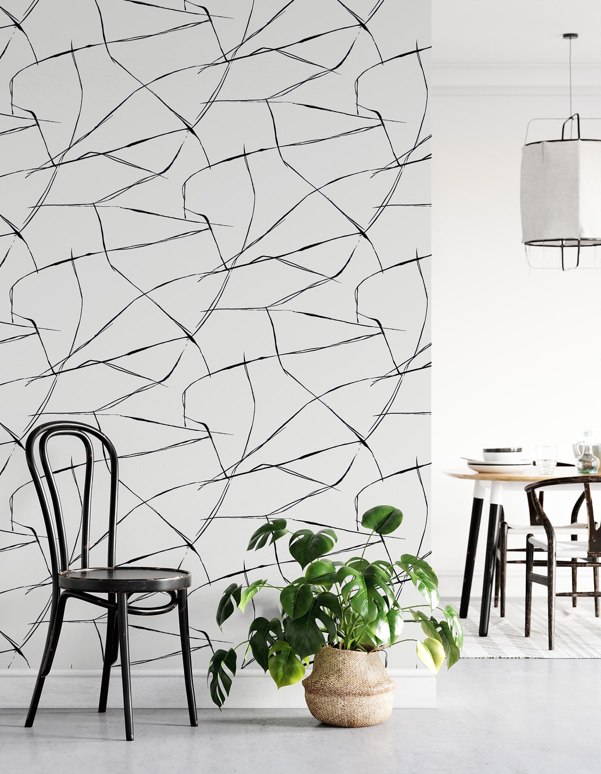 Inkwork Abstract Premium Peel and Stick Removable Wallpaper