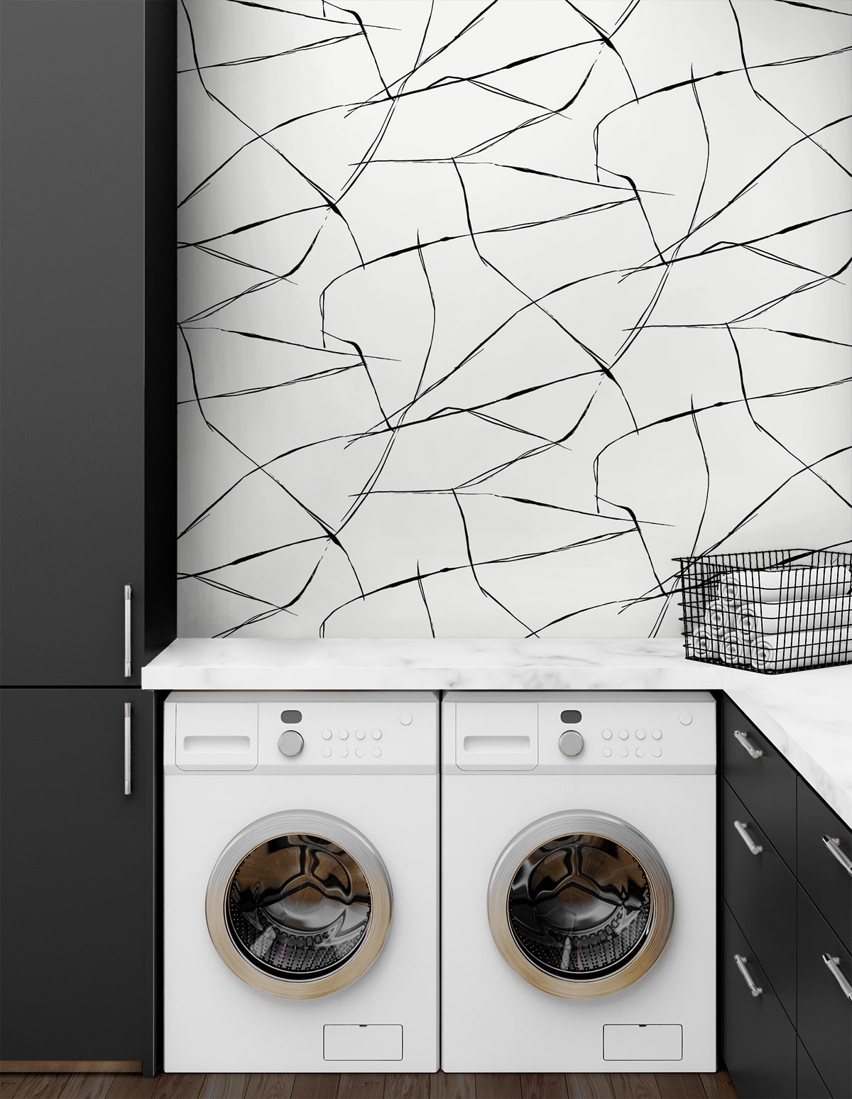 Inkwork Abstract Premium Peel and Stick Removable Wallpaper