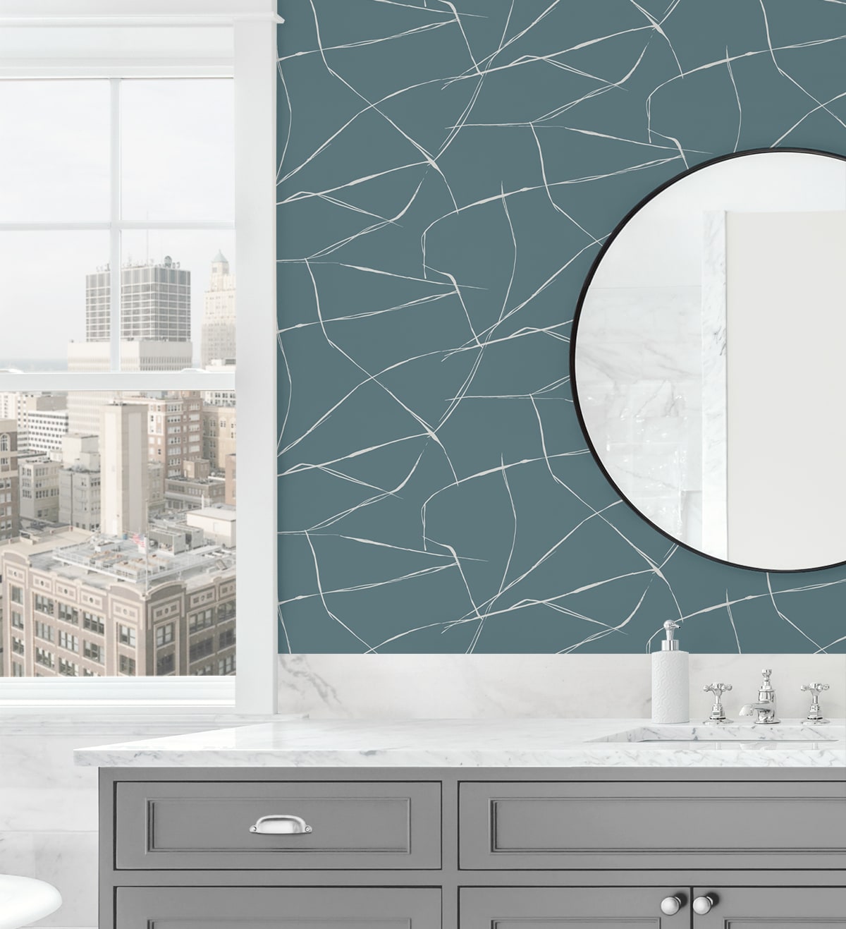 Inkwork Abstract Premium Peel and Stick Removable Wallpaper