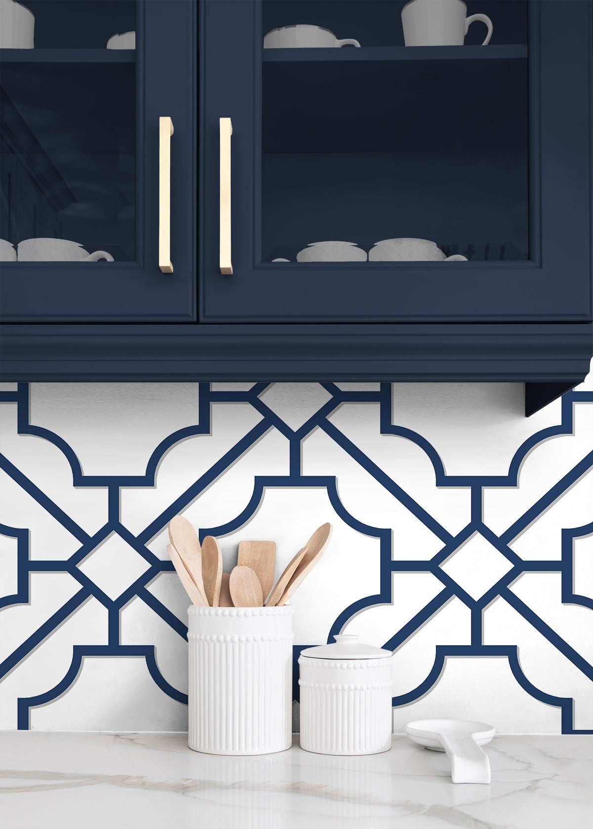 Lattice Geo Premium Screen Printed Peel and Stick Removable Wallpaper