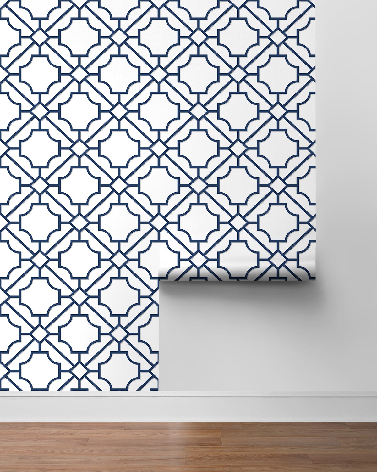 Lattice Geo Premium Screen Printed Peel and Stick Removable Wallpaper