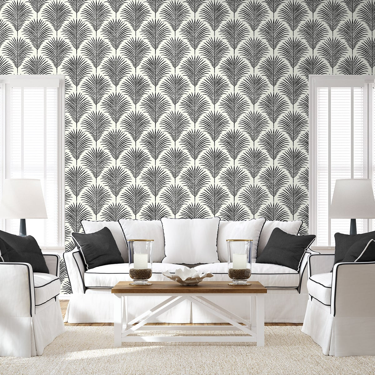 Grassland Palm Peel and Stick Removable Wallpaper
