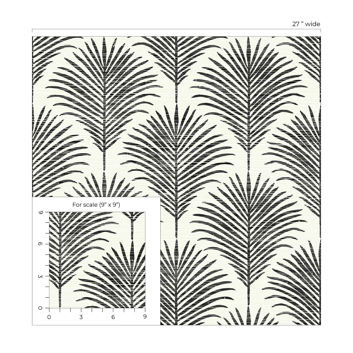 Grassland Palm Peel and Stick Removable Wallpaper