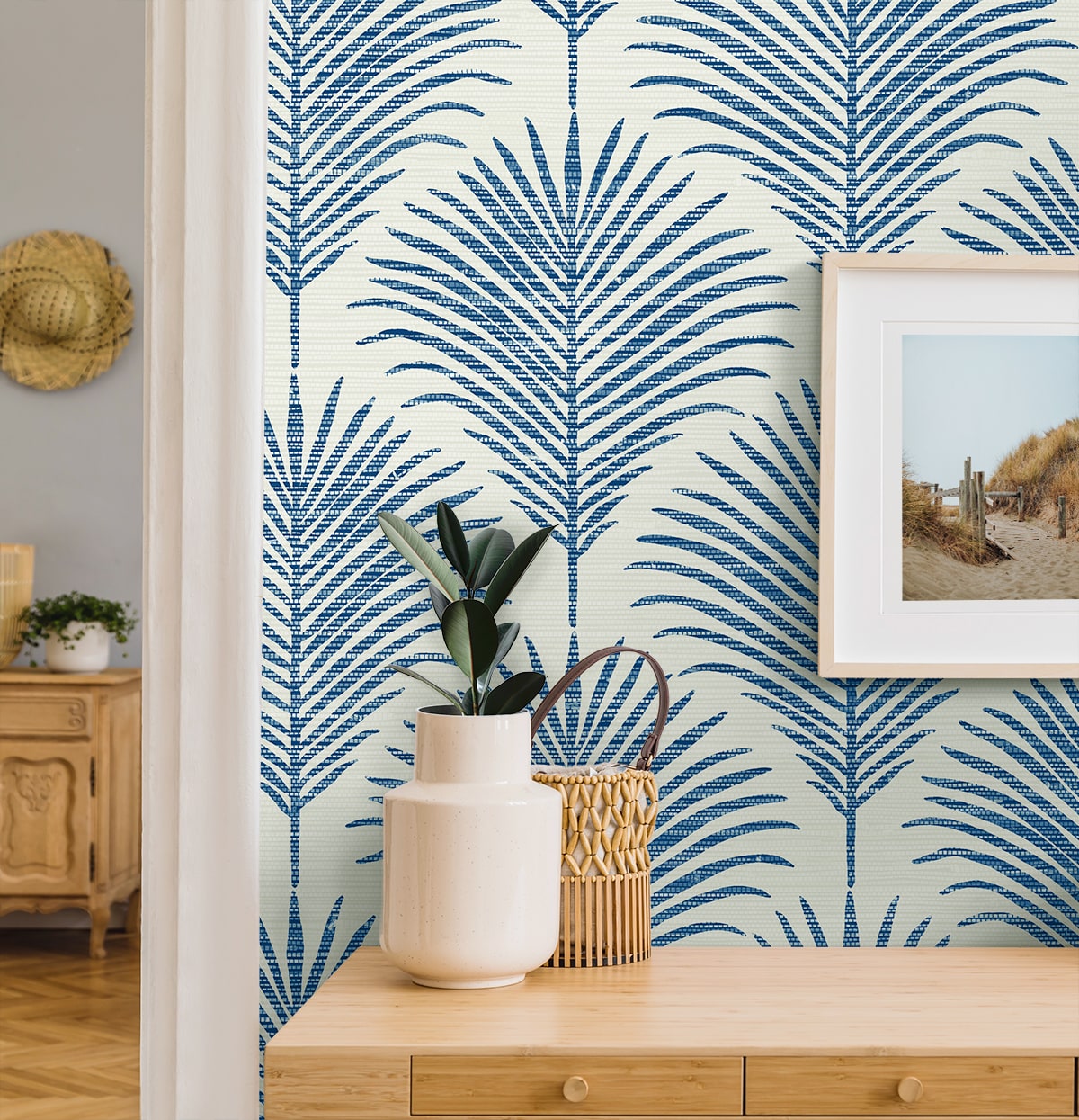 Grassland Palm Peel and Stick Removable Wallpaper
