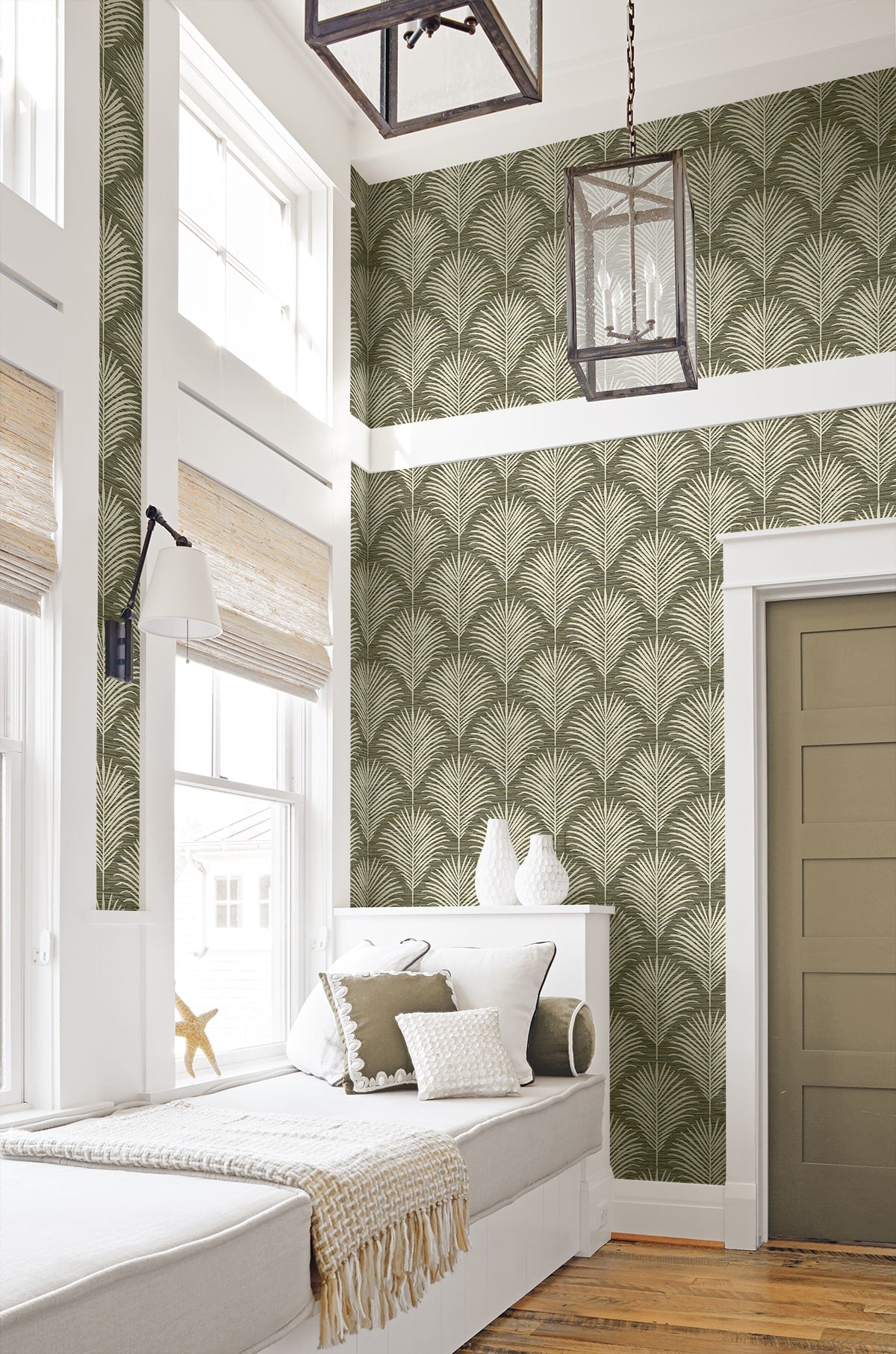 Grassland Palm Peel and Stick Removable Wallpaper