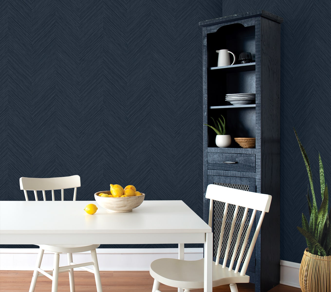 Chevron Stripe Peel and Stick Removable Wallpaper