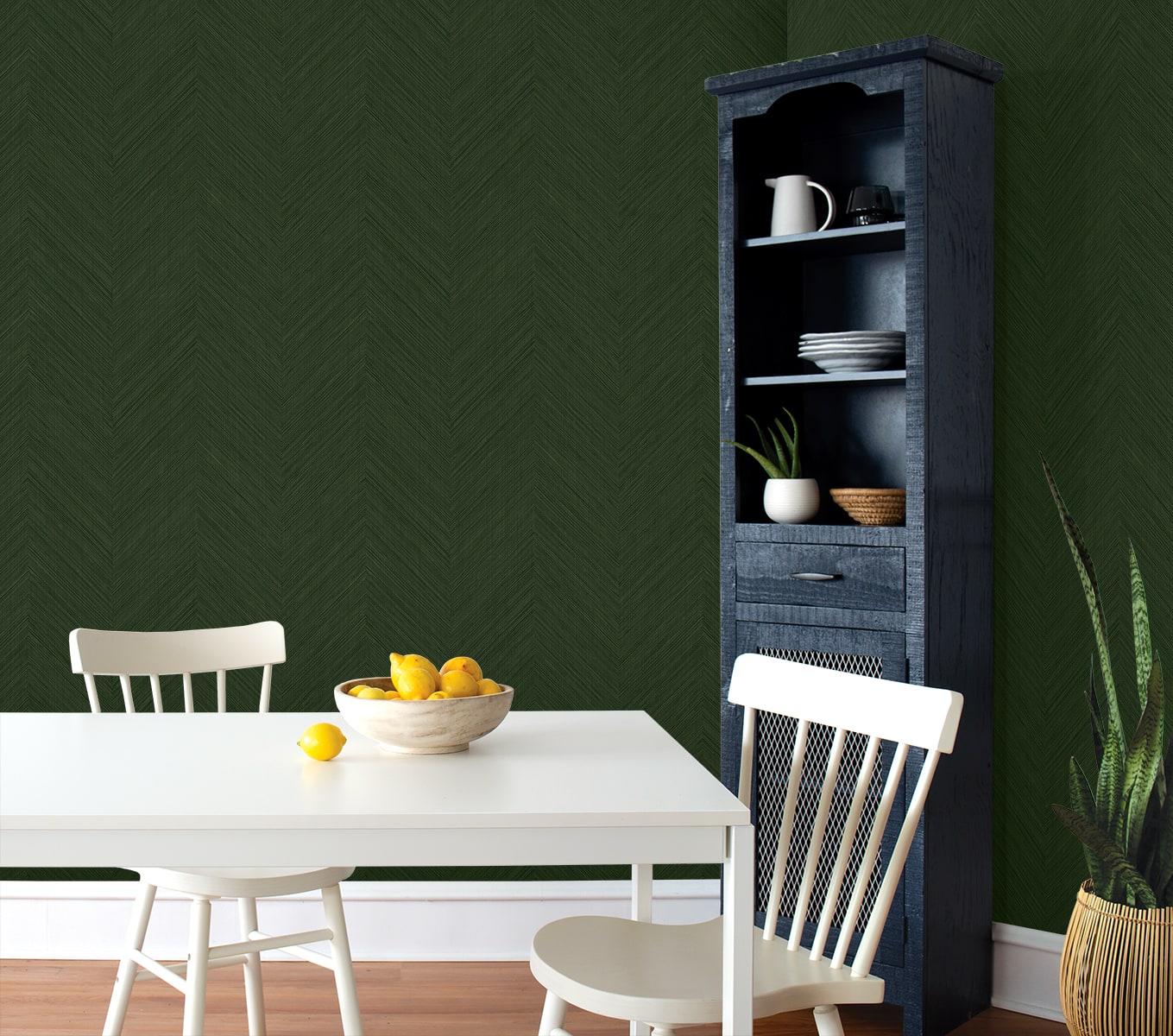 Chevron Stripe Peel and Stick Removable Wallpaper