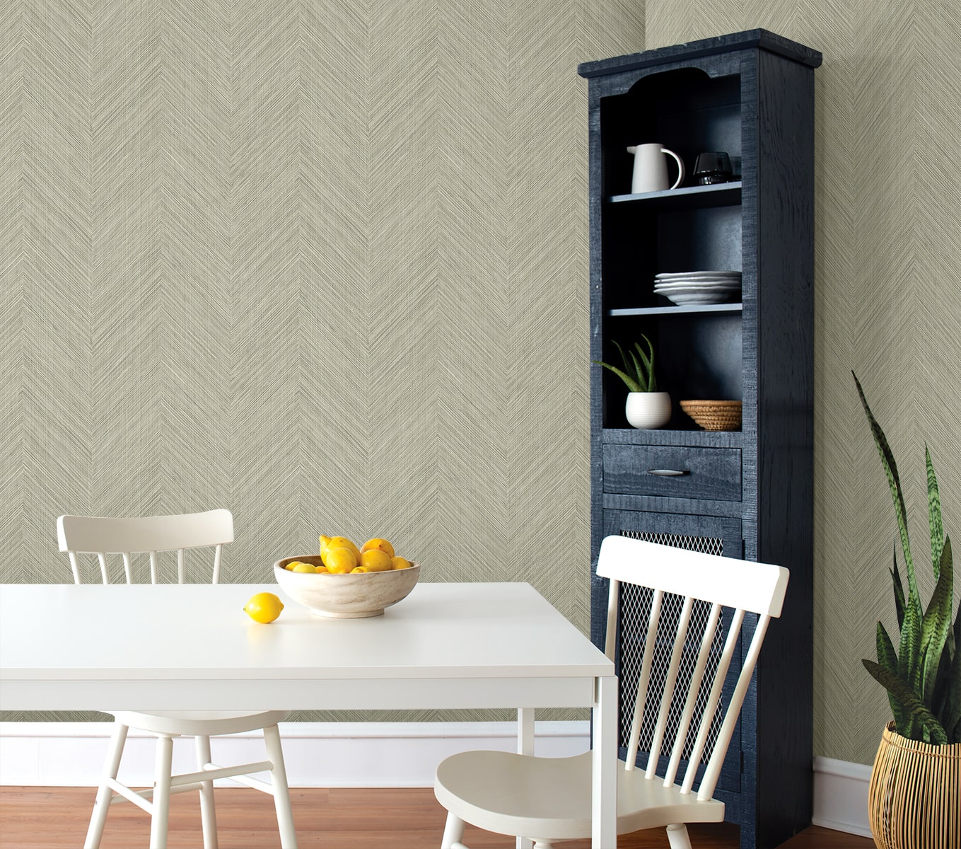 Chevron Stripe Peel and Stick Removable Wallpaper