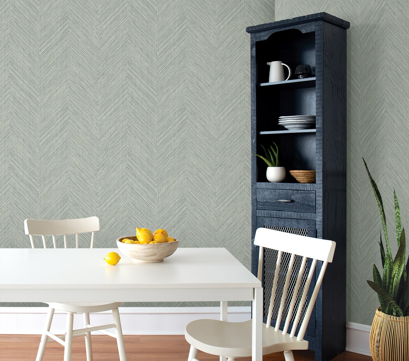 Chevron Stripe Peel and Stick Removable Wallpaper