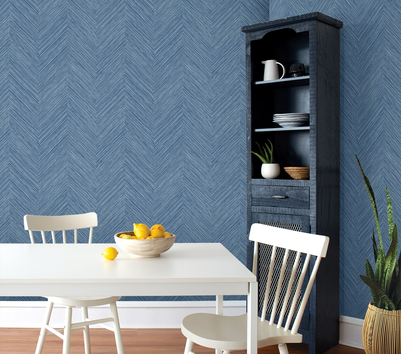 Chevron Stripe Peel and Stick Removable Wallpaper