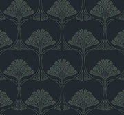 Deco Floral Premium Screen Printed Peel and Stick Removable Wallpaper