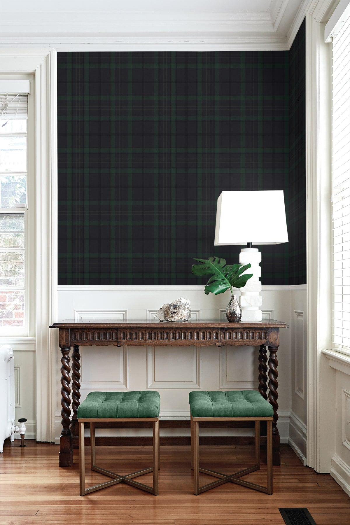 Tailor Plaid Premium Peel and Stick Removable Wallpaper