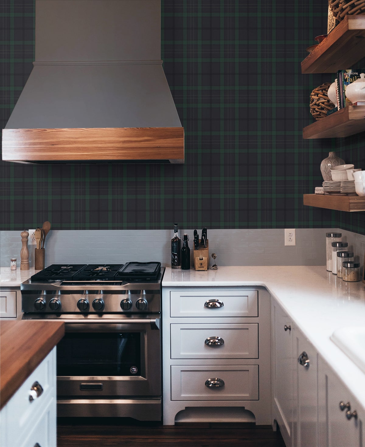 Tailor Plaid Premium Peel and Stick Removable Wallpaper