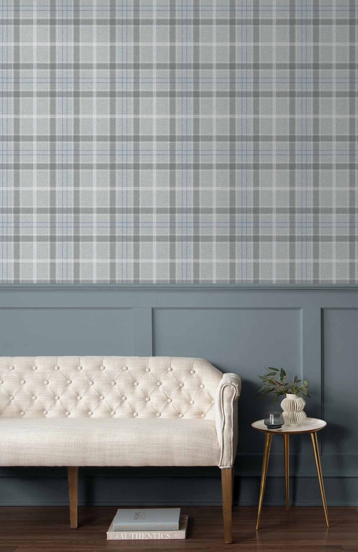 Tailor Plaid Premium Peel and Stick Removable Wallpaper