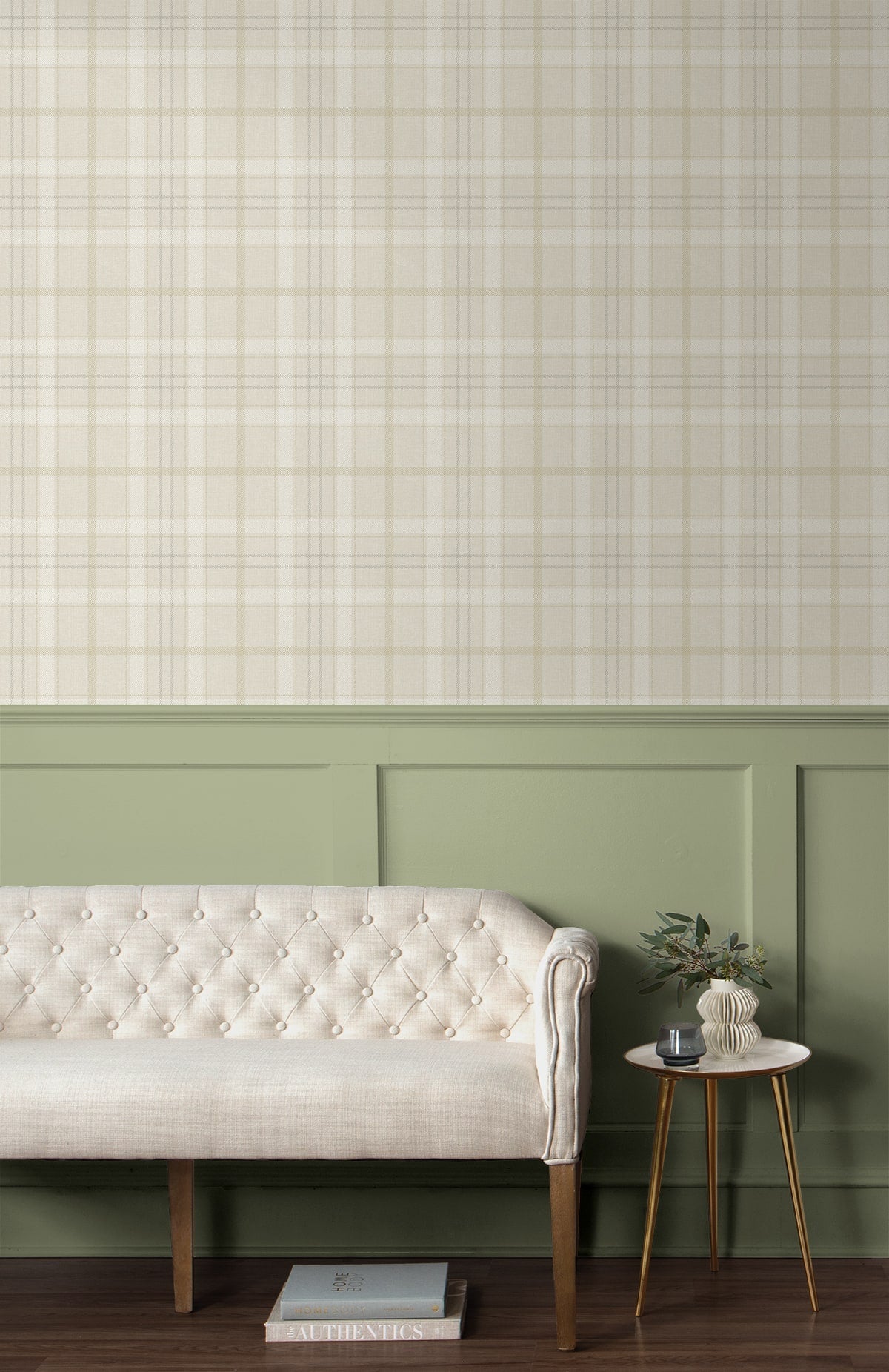 Tailor Plaid Premium Peel and Stick Removable Wallpaper