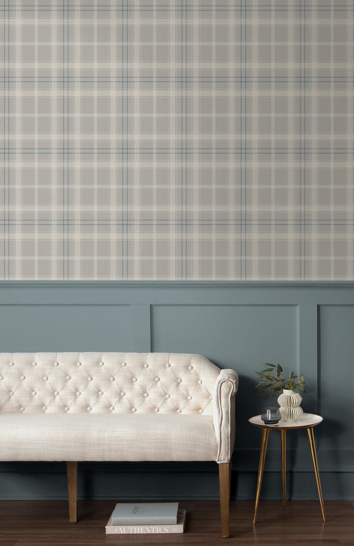 Tailor Plaid Premium Peel and Stick Removable Wallpaper