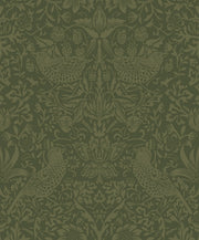 Tonal Bird Garden Vintage Premium Peel and Stick Removable Wallpaper