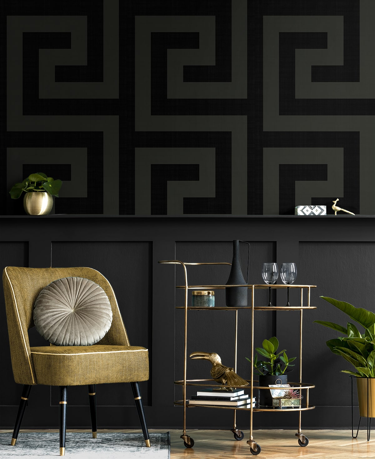 Maze Geo Peel and Stick Removable Wallpaper