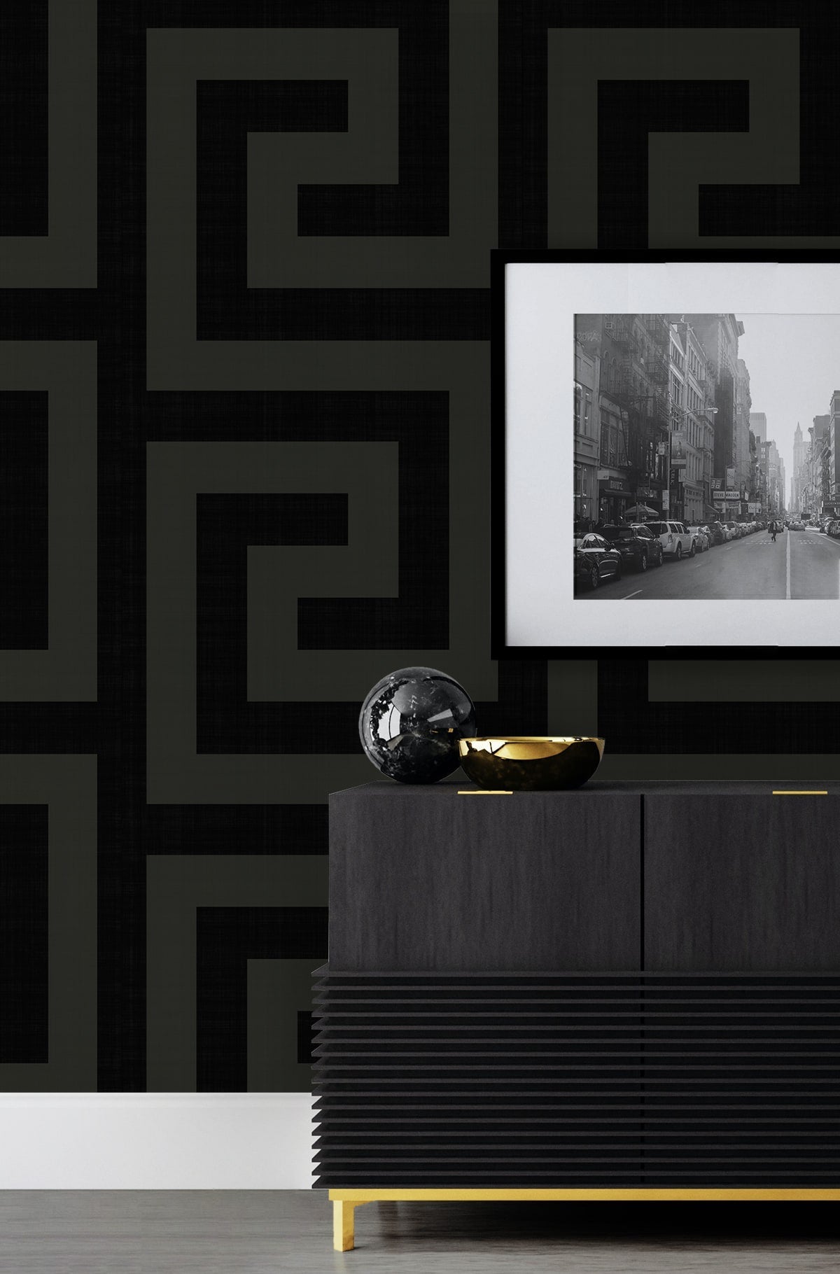 Maze Geo Peel and Stick Removable Wallpaper