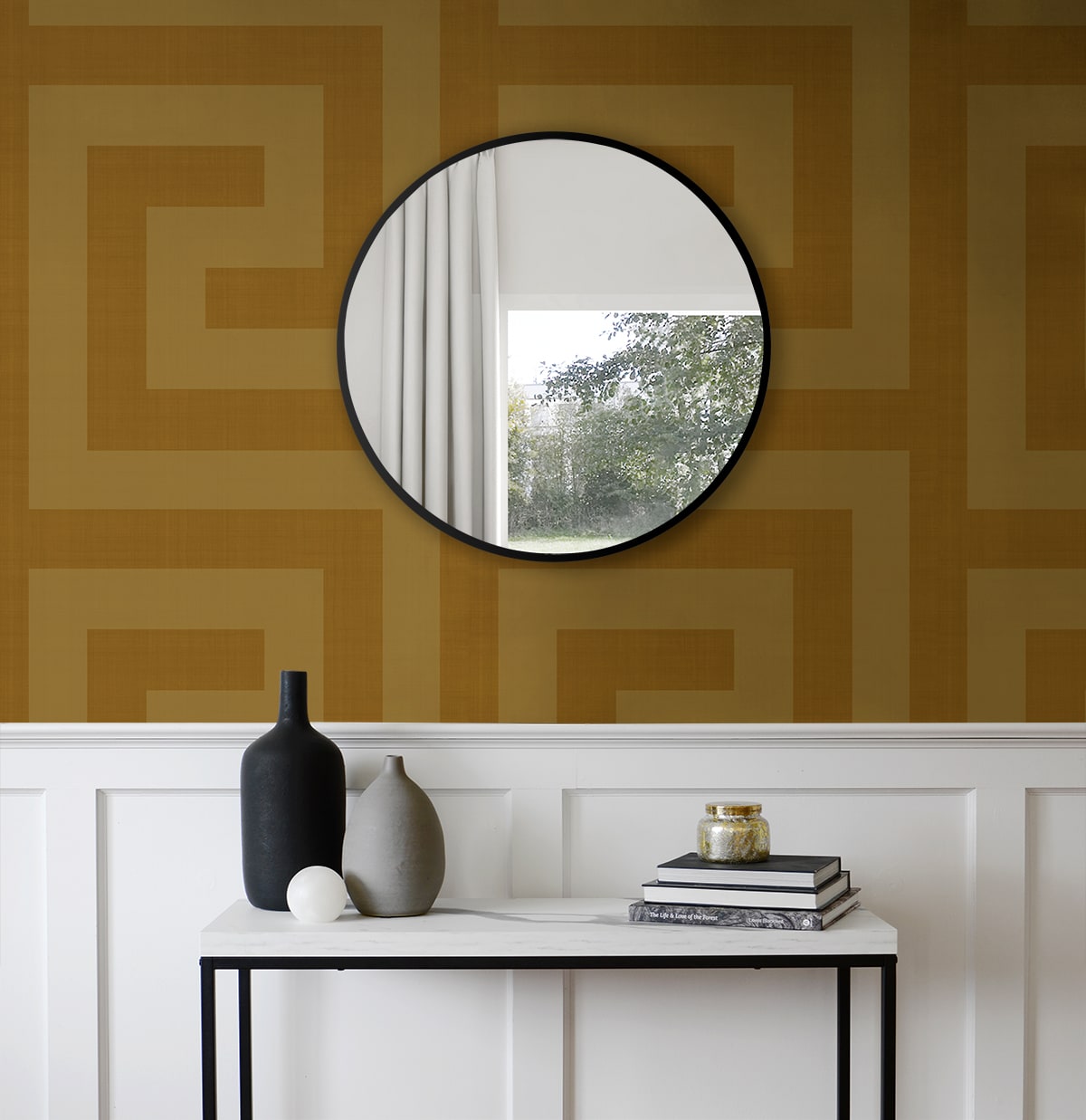 Maze Geo Peel and Stick Removable Wallpaper