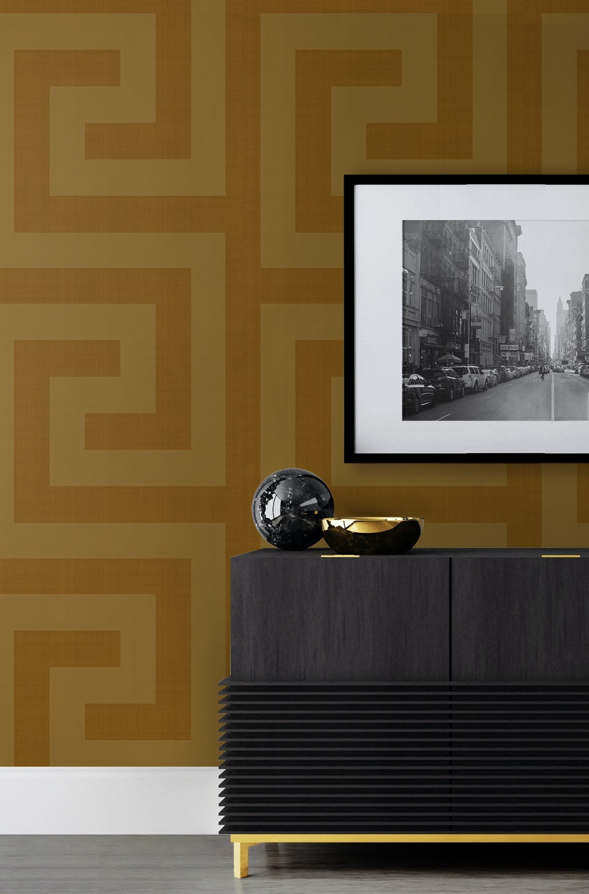 Maze Geo Peel and Stick Removable Wallpaper
