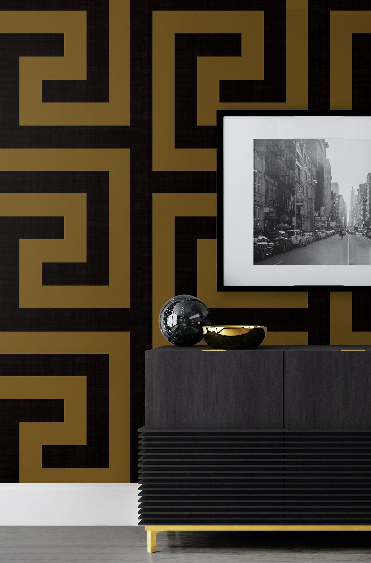 Maze Geo Peel and Stick Removable Wallpaper