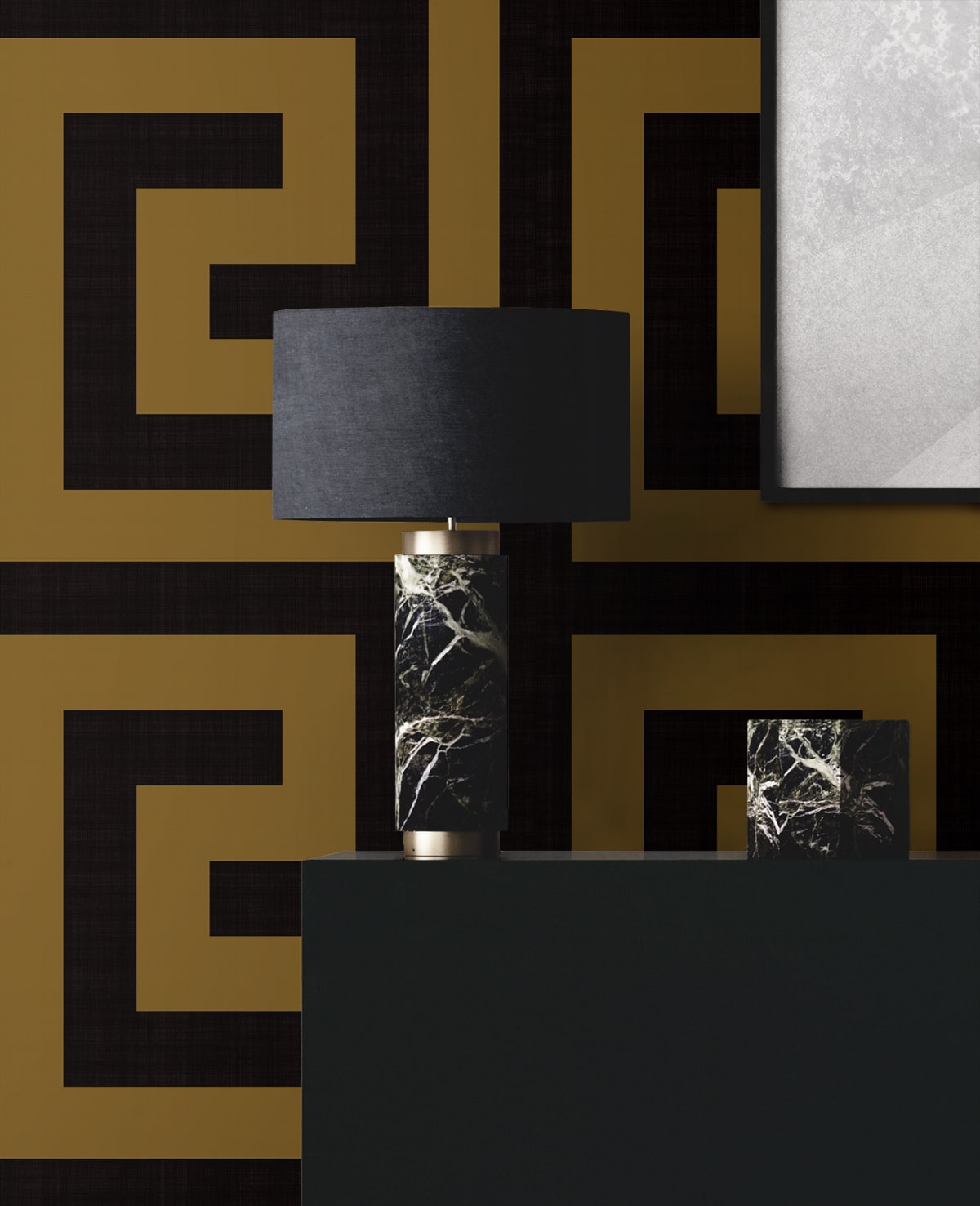 Maze Geo Peel and Stick Removable Wallpaper