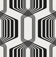 Striped Geo Peel and Stick Removable Wallpaper