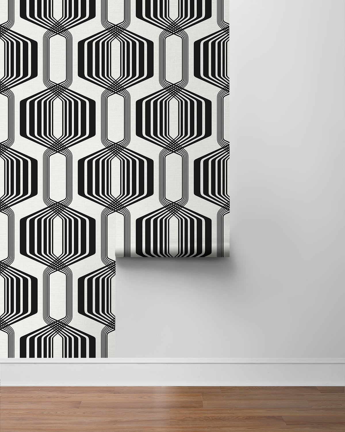 Striped Geo Peel and Stick Removable Wallpaper
