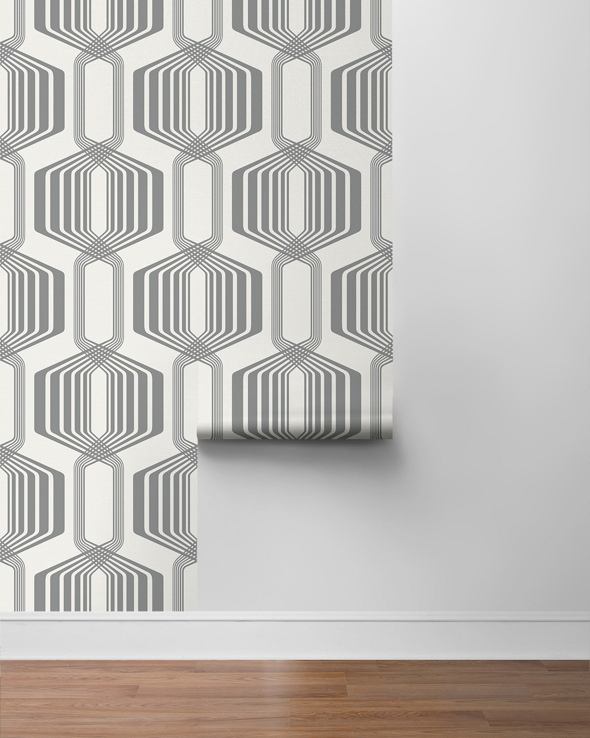 Striped Geo Peel and Stick Removable Wallpaper