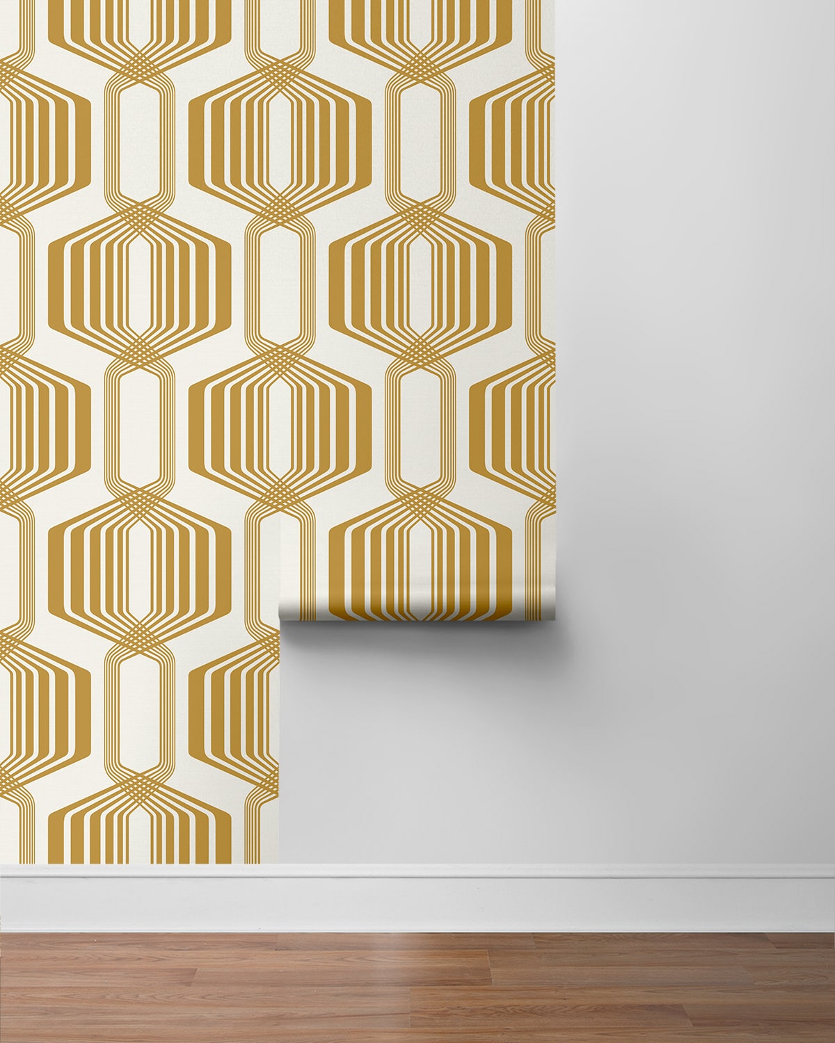 Striped Geo Peel and Stick Removable Wallpaper