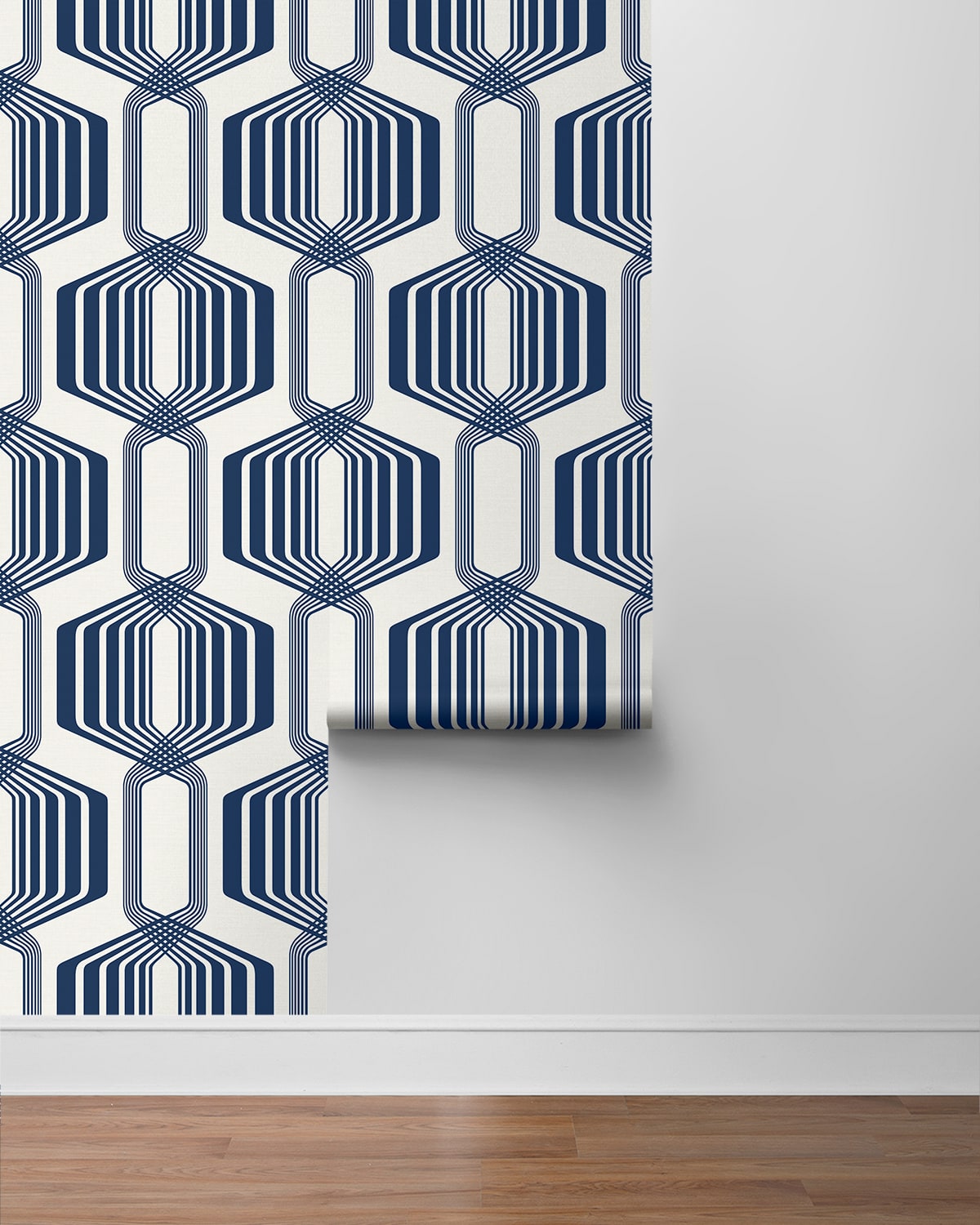 Striped Geo Peel and Stick Removable Wallpaper