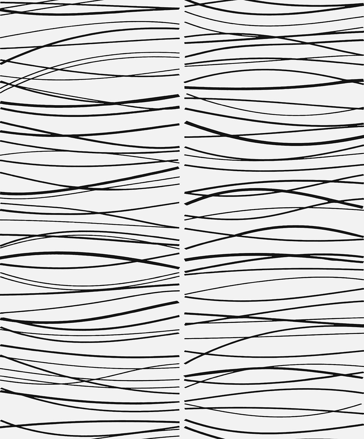 Wave Lines Abstract Premium Peel and Stick Removable Wallpaper