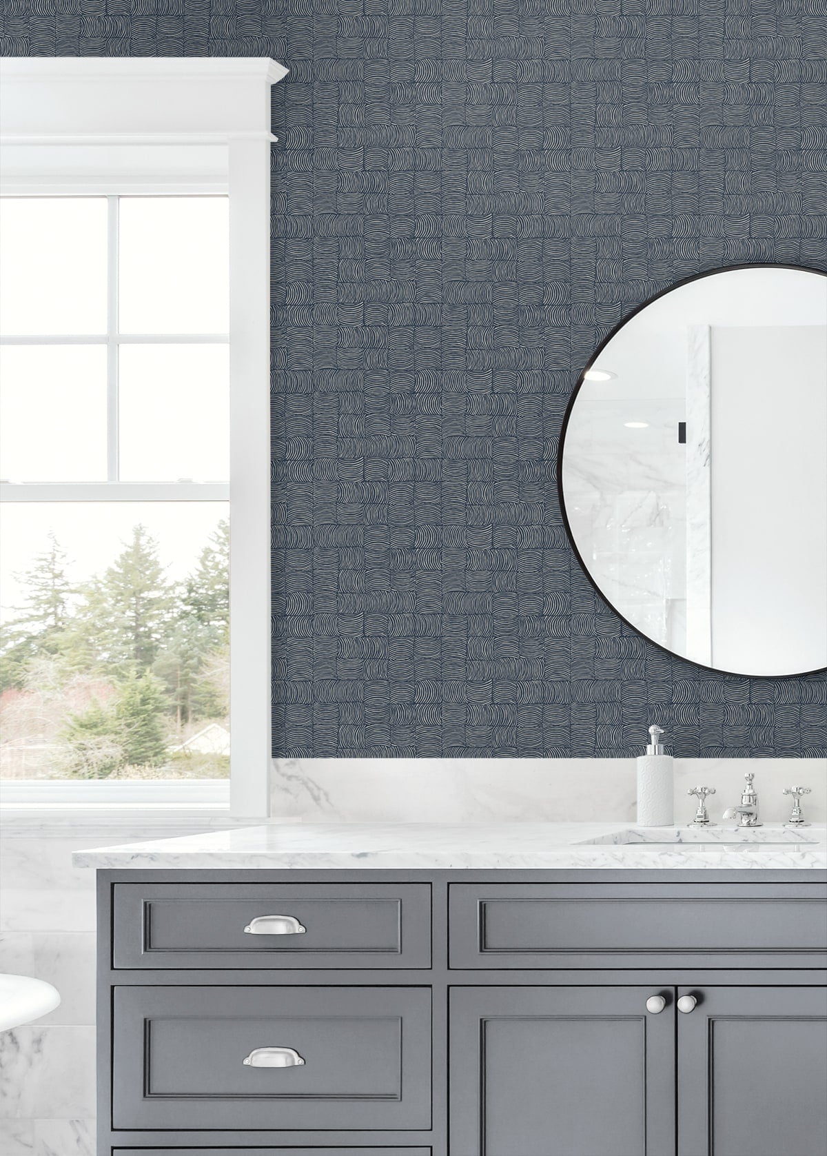 Organic Squares Geometric Premium Peel and Stick Removable Wallpaper
