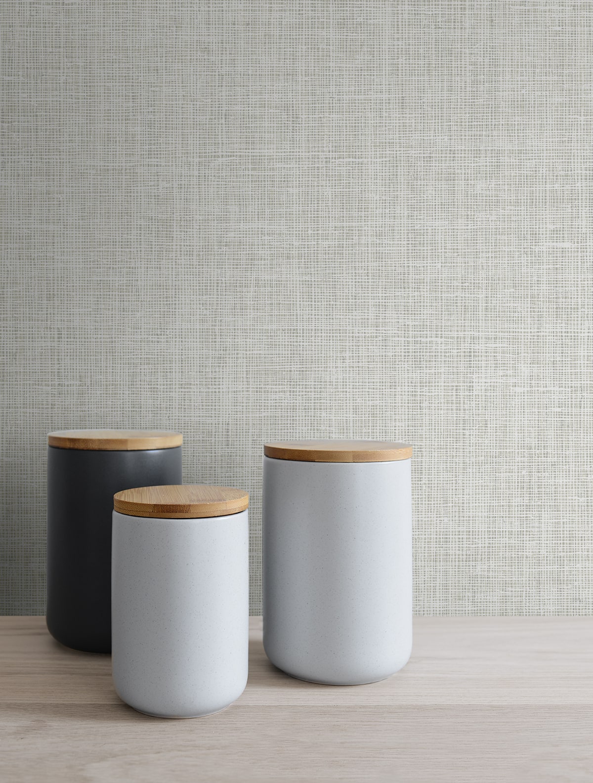 Silas Faux Linen Premium Peel and Stick Removable Wallpaper