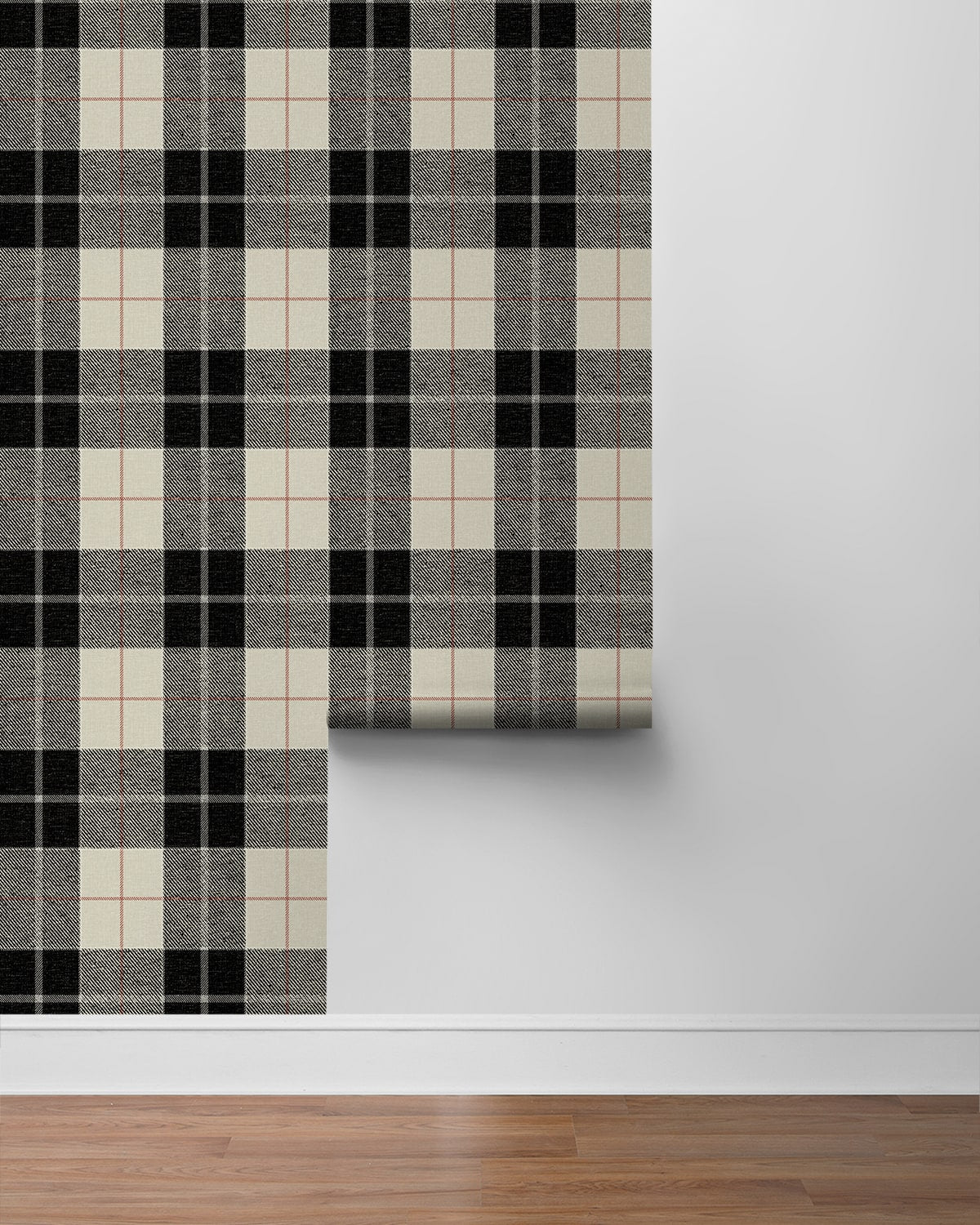 Altarinda Plaid Premium Peel and Stick Removable Wallpaper